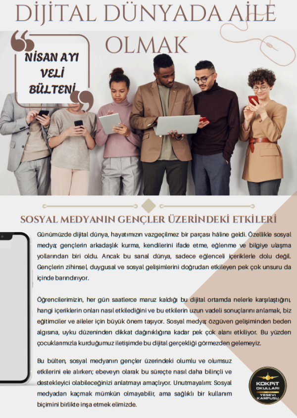 Nisan Ayı Veli Bülteni (Dijital Dünyada Aile Olmak)